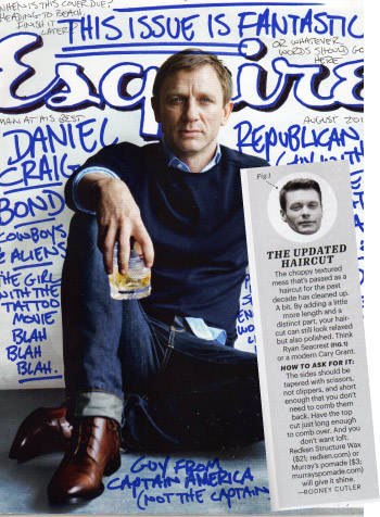 Esquire cover, August 2011